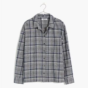 NEW Madewell Flannel Westlake Shirt in Dubin Plaid - Size Small